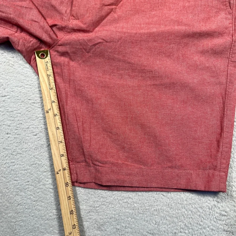 J.Crew Rivington Chino Shorts Flat Front Casual Everyday Red Size 38 x‎ 10